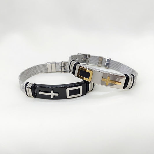 Two-tone Faith Bracelet