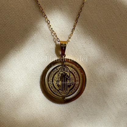 Revolving Saint Benedict Medal