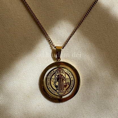 Revolving Saint Benedict Medal