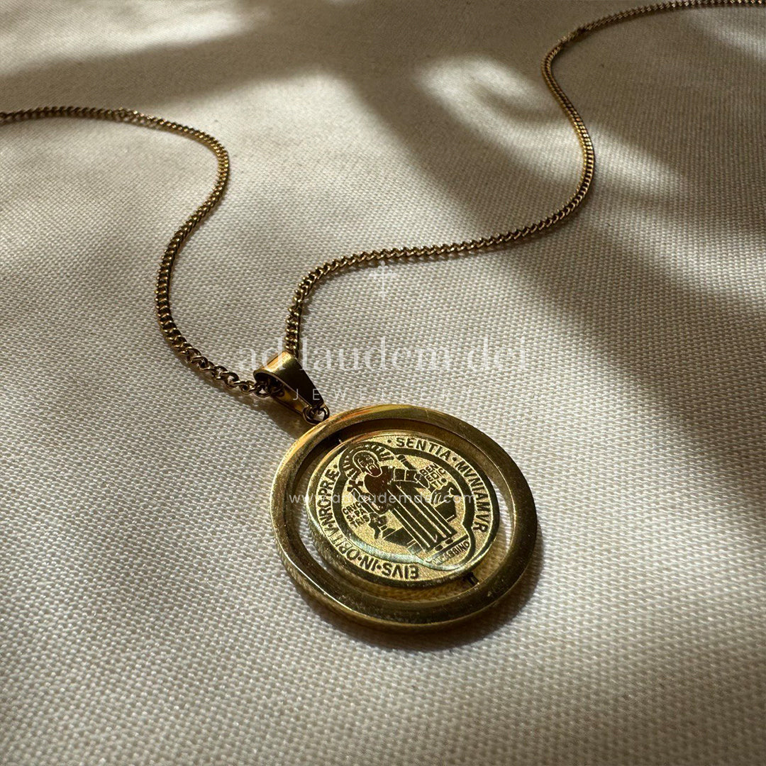 Revolving Saint Benedict Medal