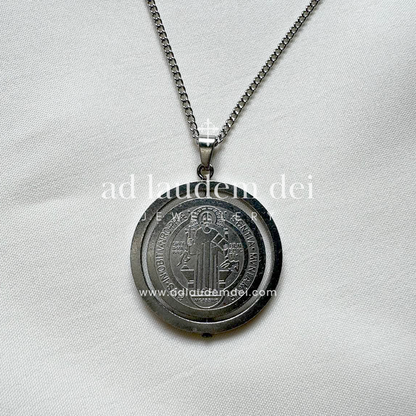 Revolving Saint Benedict Medal