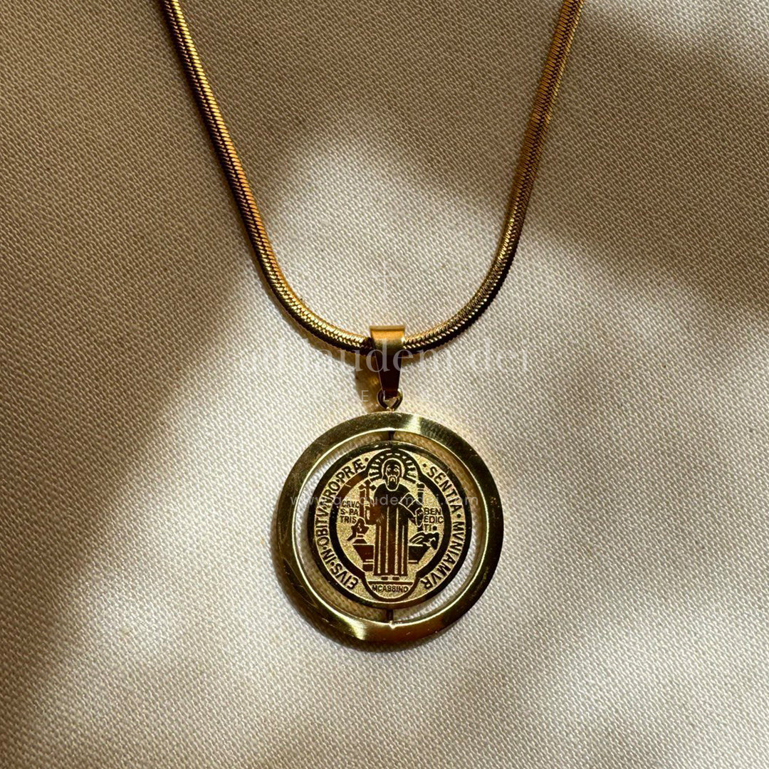 Revolving Saint Benedict Medal